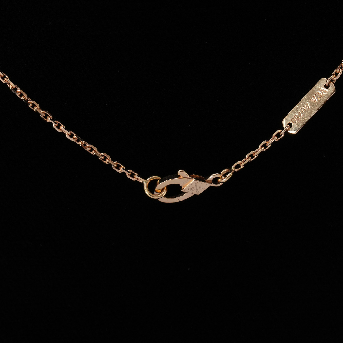 Van Cleef & Arpels(USED)반클리프앤아펠 빈티지 알함브라 네크리스 그레이자개